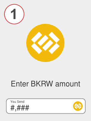 Exchange bkrw to btc - Step 1