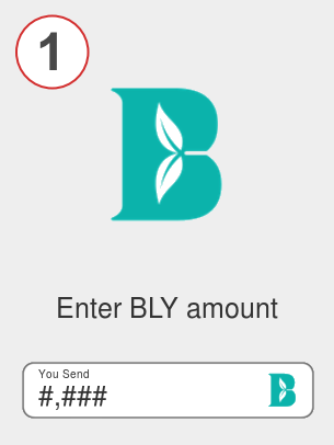 Exchange bly to bnb - Step 1