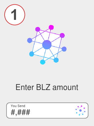 Exchange blz to lunc - Step 1