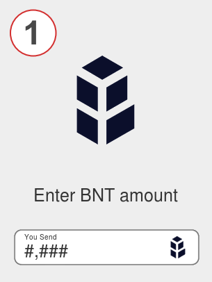 Exchange bnt to doge - Step 1