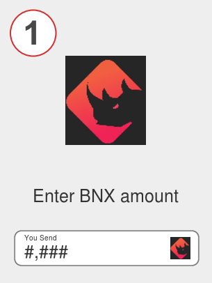 Exchange bnx to bnb - Step 1