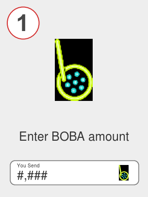 Exchange boba to lunc - Step 1