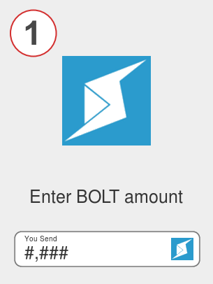 Exchange bolt to avax - Step 1