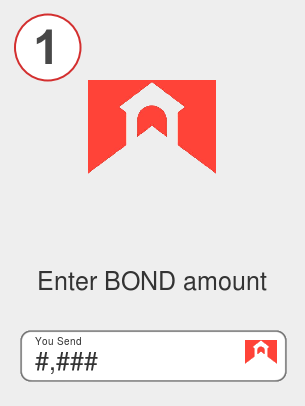 Exchange bond to bnb - Step 1