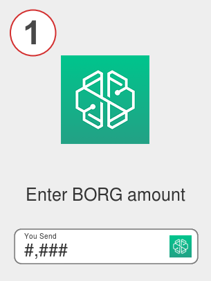 Exchange borg to ada - Step 1