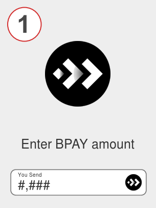 Exchange bpay to ada - Step 1