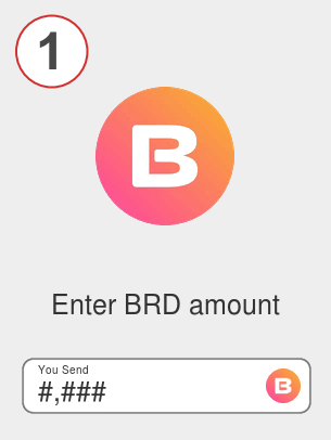 Exchange brd to eth - Step 1