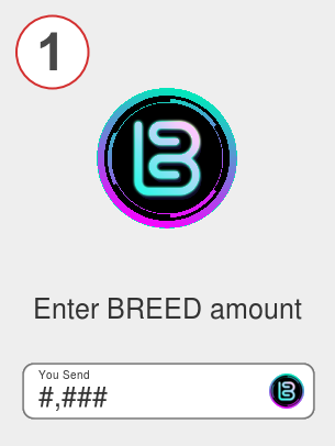 Exchange breed to btc - Step 1