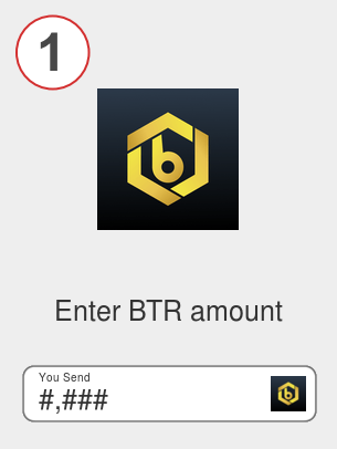 Exchange btr to xrp - Step 1