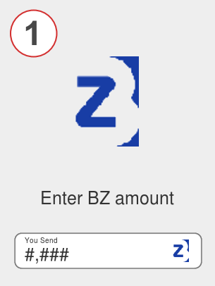 Exchange bz to lunc - Step 1