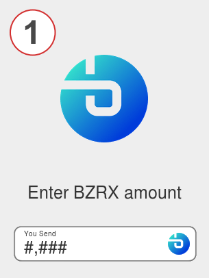Exchange bzrx to bnb - Step 1