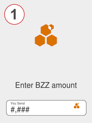 Exchange bzz to ada - Step 1