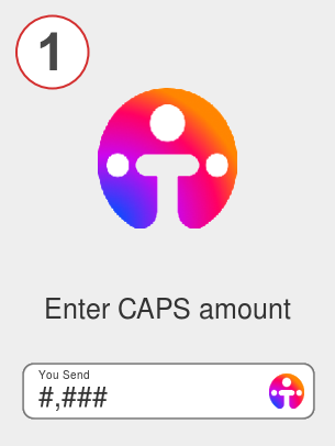 Exchange caps to ada - Step 1