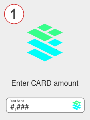 Exchange card to avax - Step 1