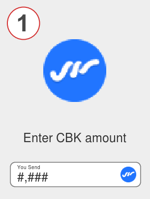 Exchange cbk to xrp - Step 1