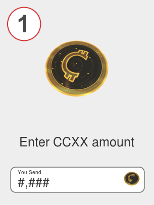 Exchange ccxx to btc - Step 1