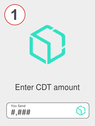 Exchange cdt to usdc - Step 1