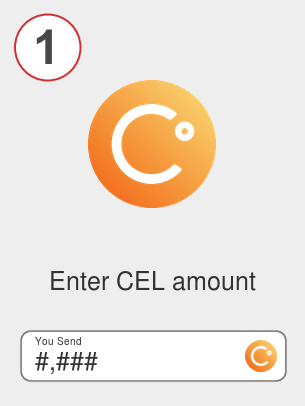 Exchange cel to sol - Step 1