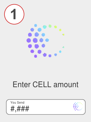 Exchange cell to btc - Step 1