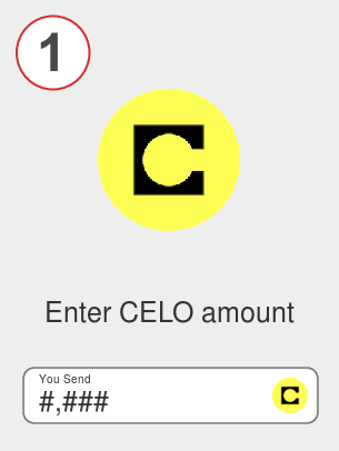 Exchange celo to ada - Step 1