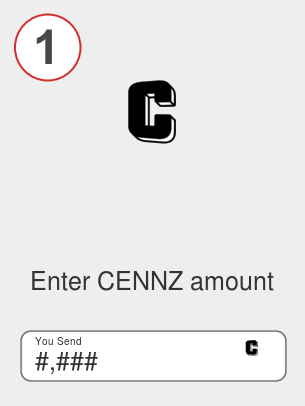 Exchange cennz to ada - Step 1