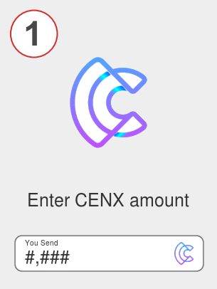 Exchange cenx to btc - Step 1