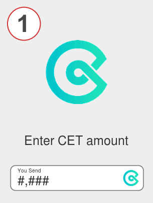 Exchange cet to dot - Step 1