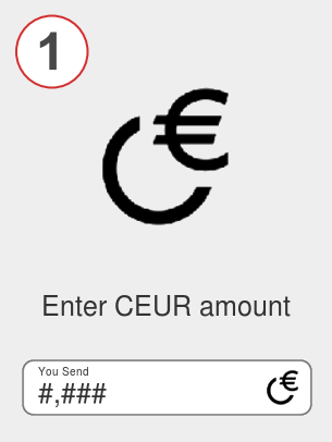Exchange ceur to eth - Step 1