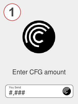 Exchange cfg to eth - Step 1