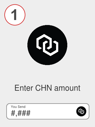 Exchange chn to eth - Step 1