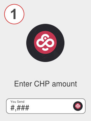 Exchange chp to doge - Step 1