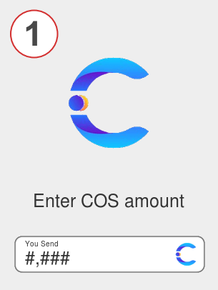 Exchange cos to usdc - Step 1