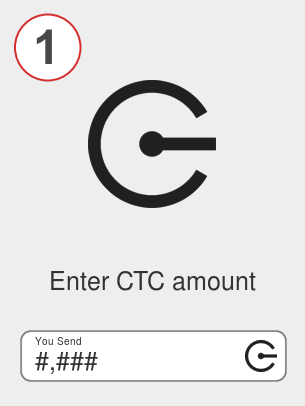 Exchange ctc to busd - Step 1