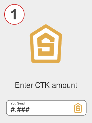 Exchange ctk to eth - Step 1