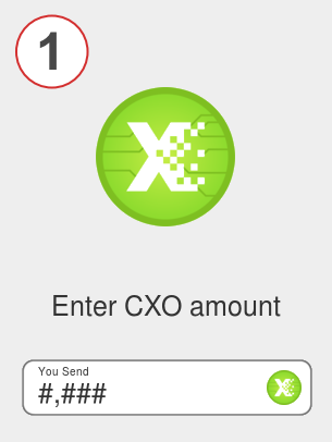 Exchange cxo to avax - Step 1