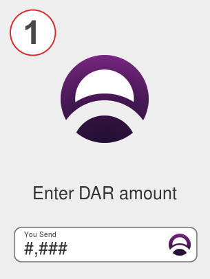 Exchange dar to eth - Step 1