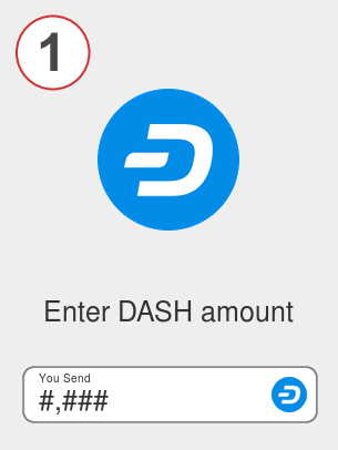 Exchange dash to busd - Step 1