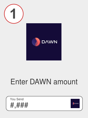 Exchange dawn to ada - Step 1