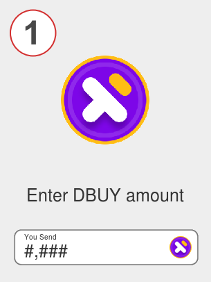 Exchange dbuy to btc - Step 1