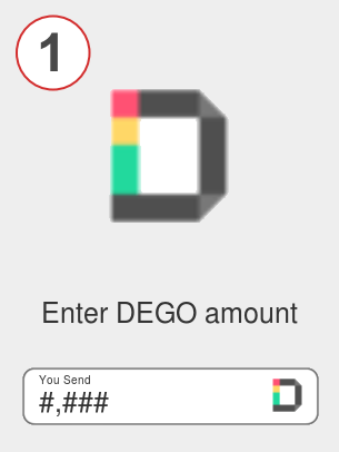 Exchange dego to eth - Step 1