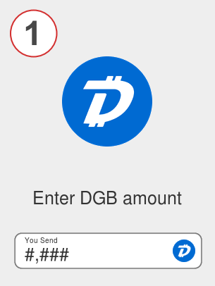 Exchange dgb to sol - Step 1