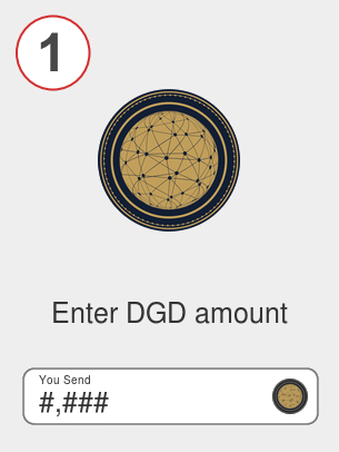 Exchange dgd to ada - Step 1