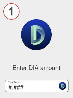 Exchange dia to eth - Step 1
