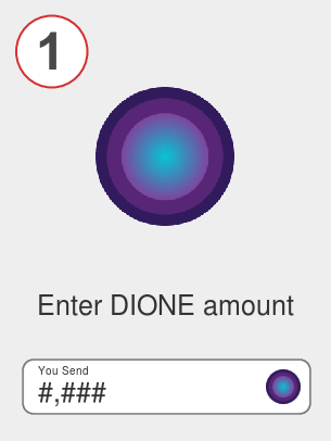Exchange dione to btc - Step 1