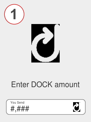 Exchange dock to matic - Step 1