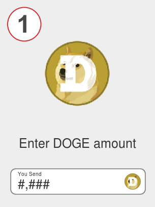 Exchange doge to divi - Step 1