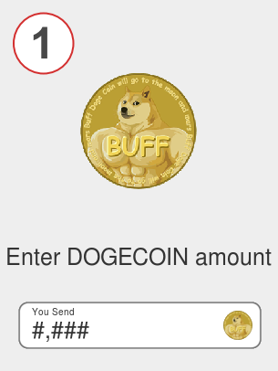 Exchange dogecoin to btc - Step 1