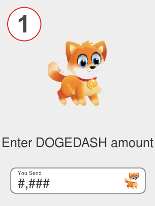 Exchange dogedash to doge - Step 1