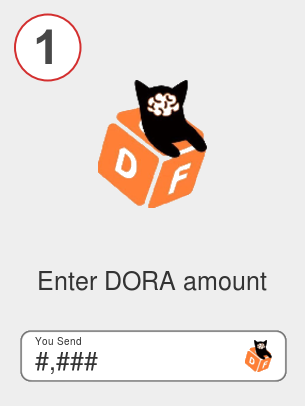 Exchange dora to doge - Step 1