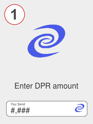 Exchange dpr to lunc - Step 1